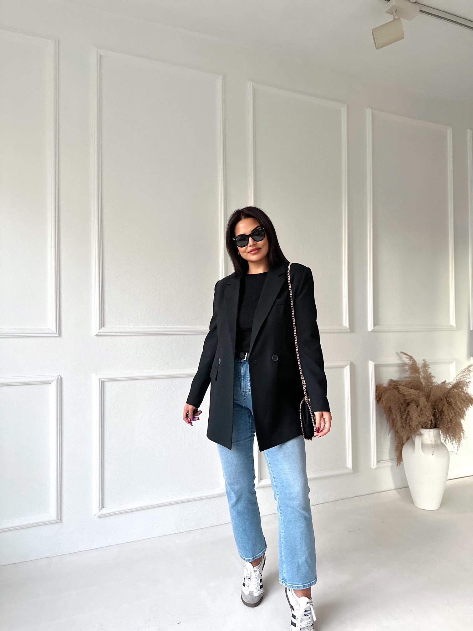 Orjinal Marka Likralı Açık Mavi Boy Fit Jean