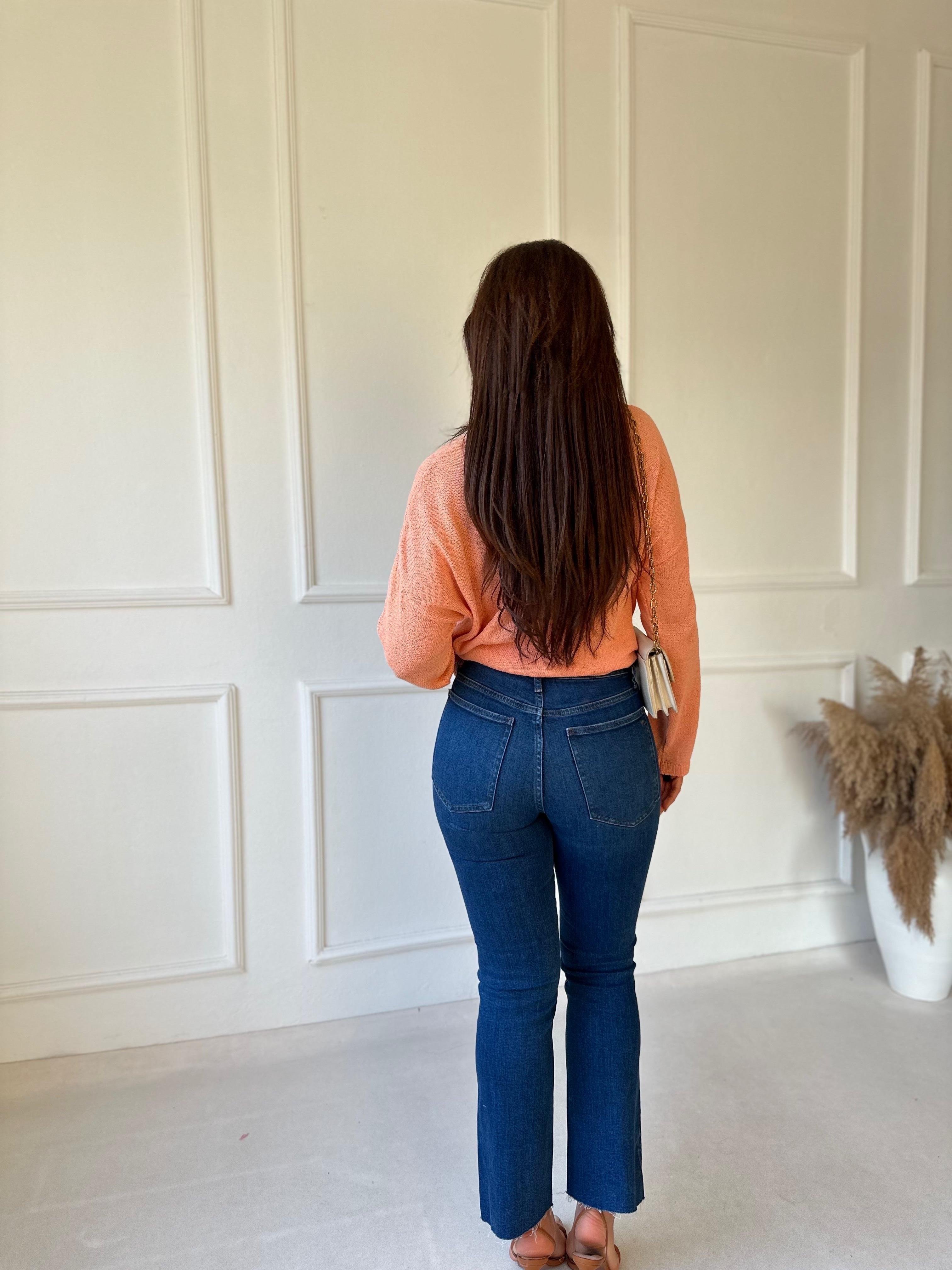 Orjinal Marka Likralı Boy Fit Jean | Nora Butik