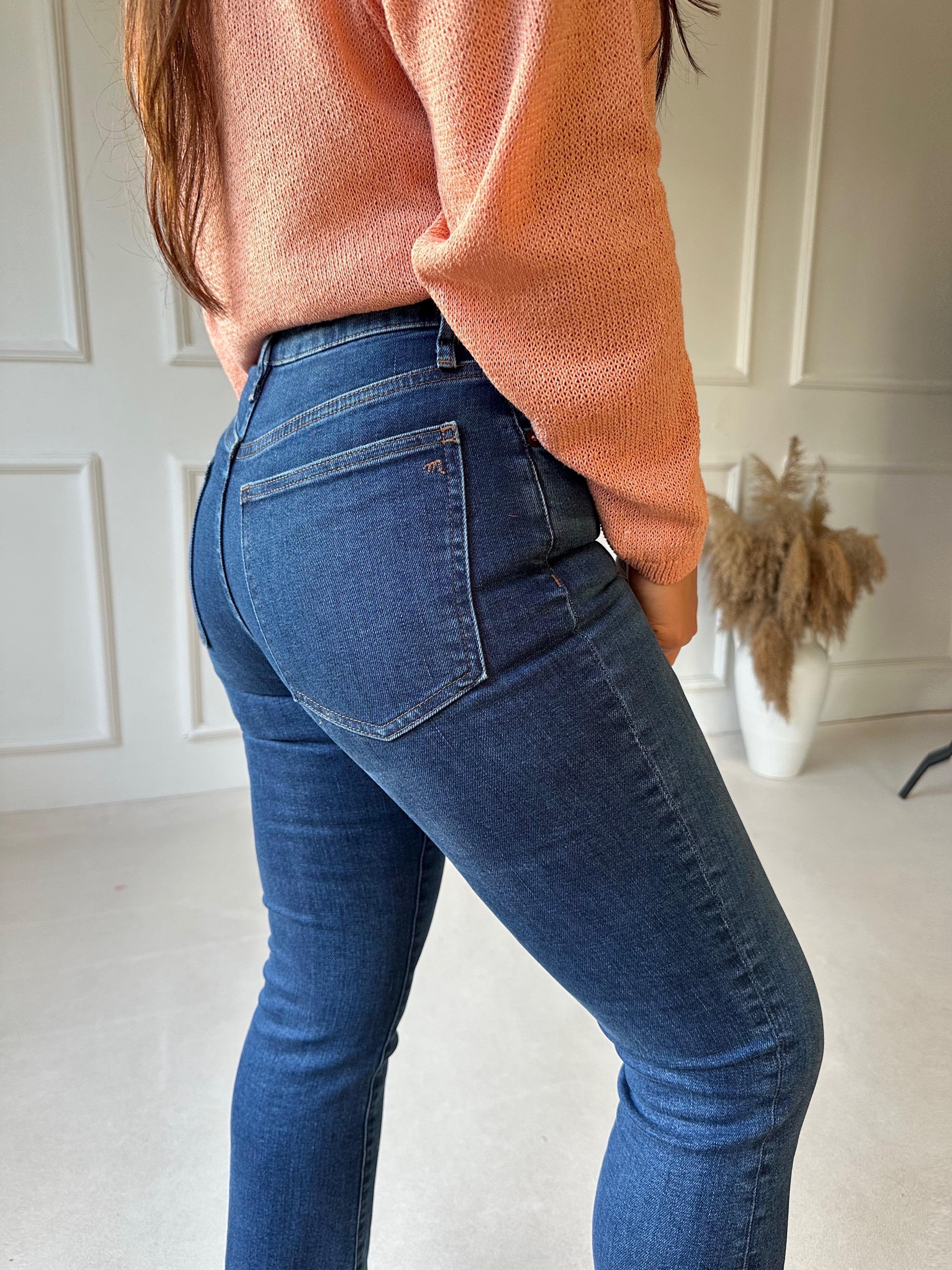 Orjinal Marka Likralı Boy Fit Jean | Nora Butik