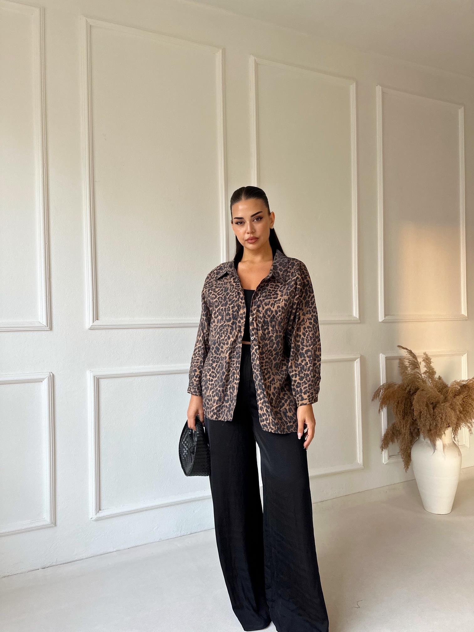 Orjinal Marka Tensel Bol Paça Pantolon - Siyah