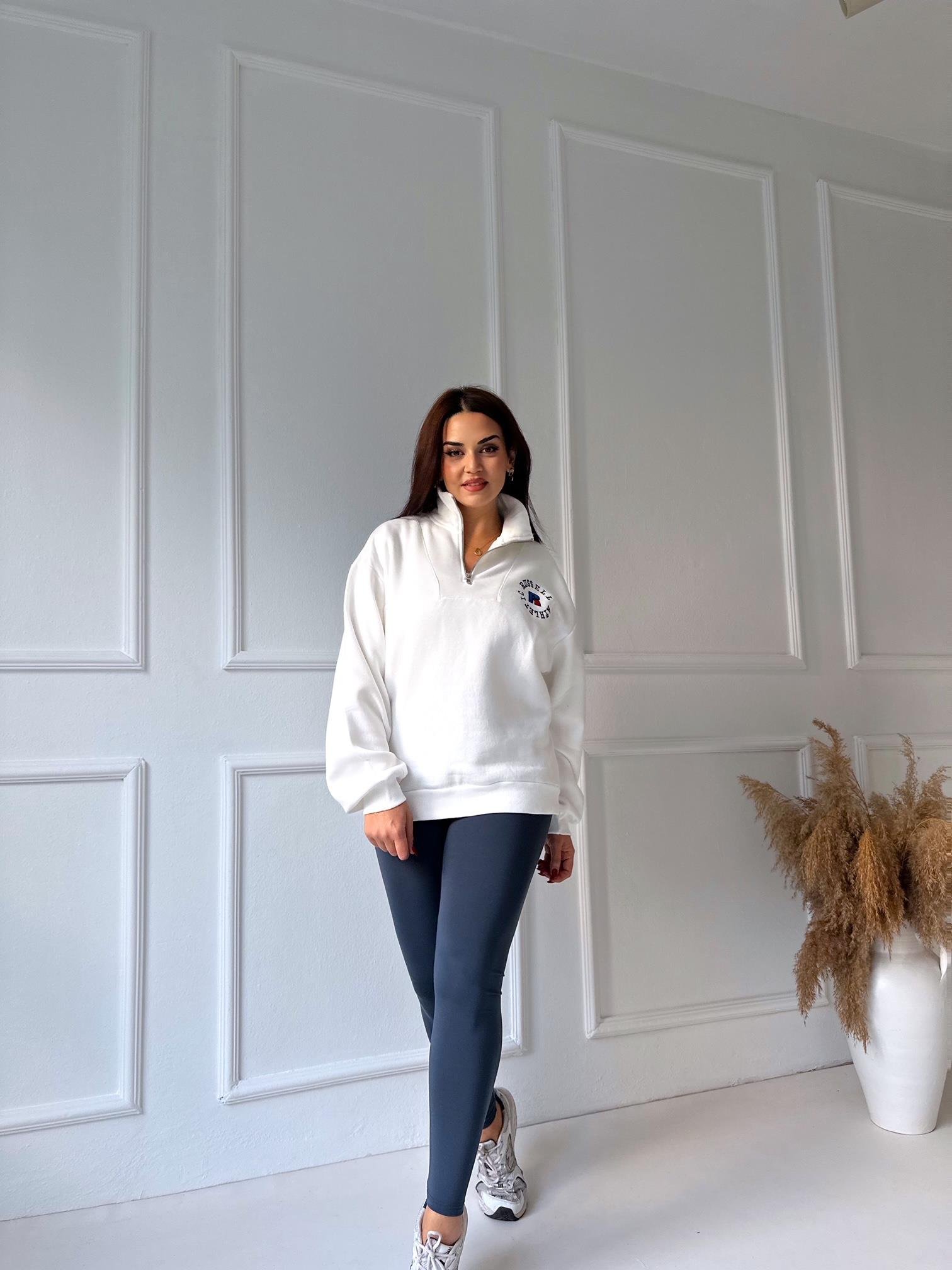 Oysho Kumaş Tam Yüksek Bel Yumuşak Dokulu Tayt Antrasit