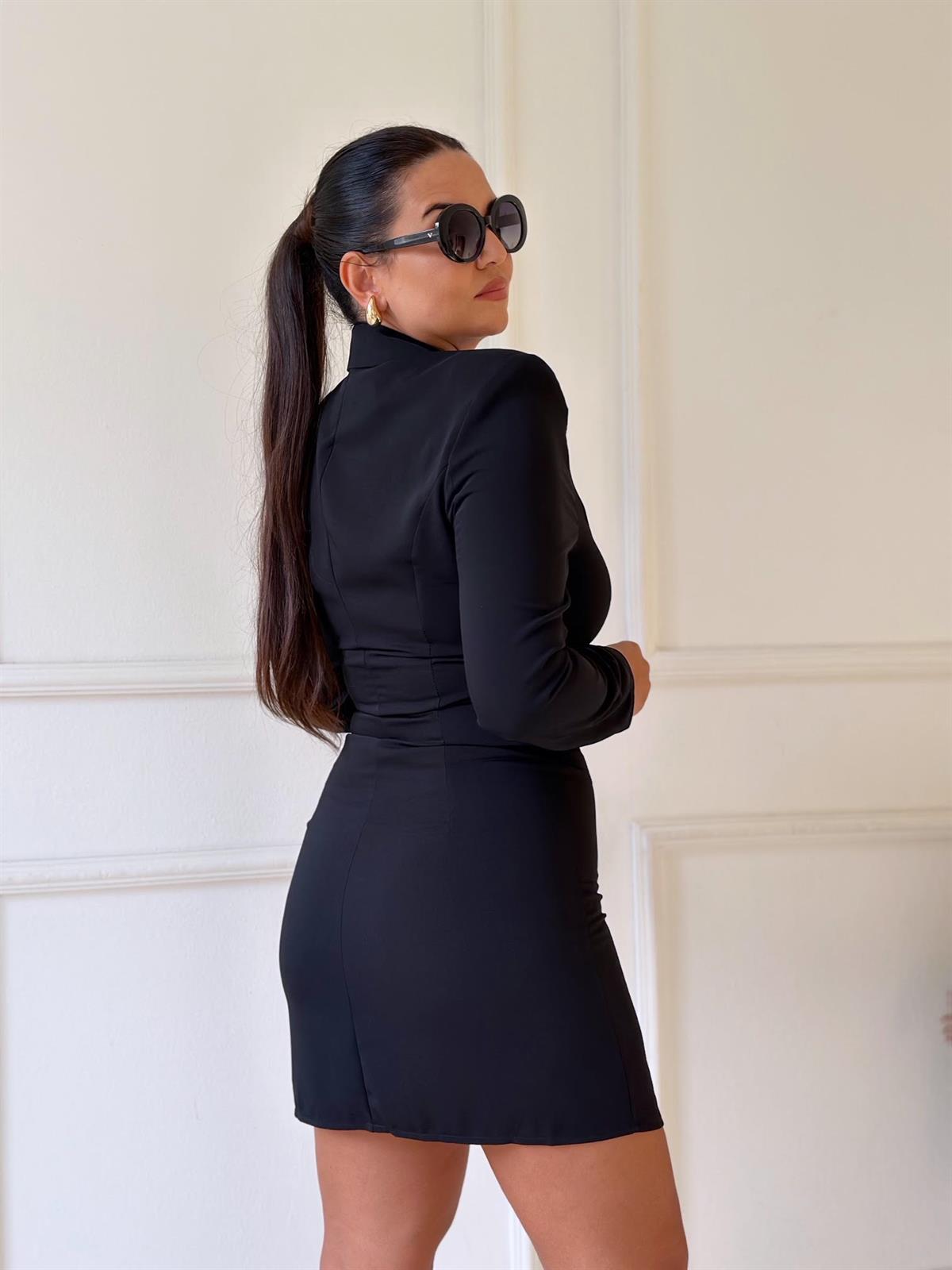 Özel Tasarım Bel Dekolteli Ceket Elbise