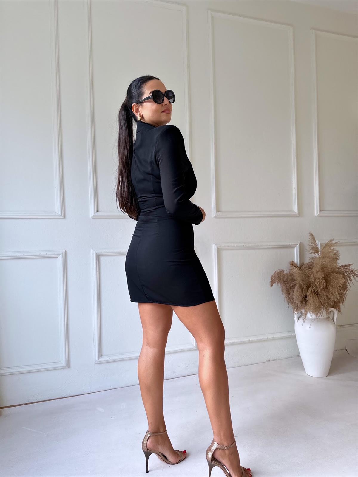 Özel Tasarım Bel Dekolteli Ceket Elbise