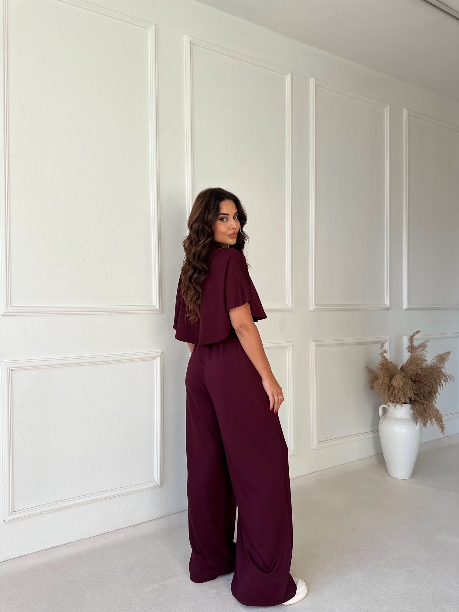 Pelerin Modal Comfort Takım - Bordo