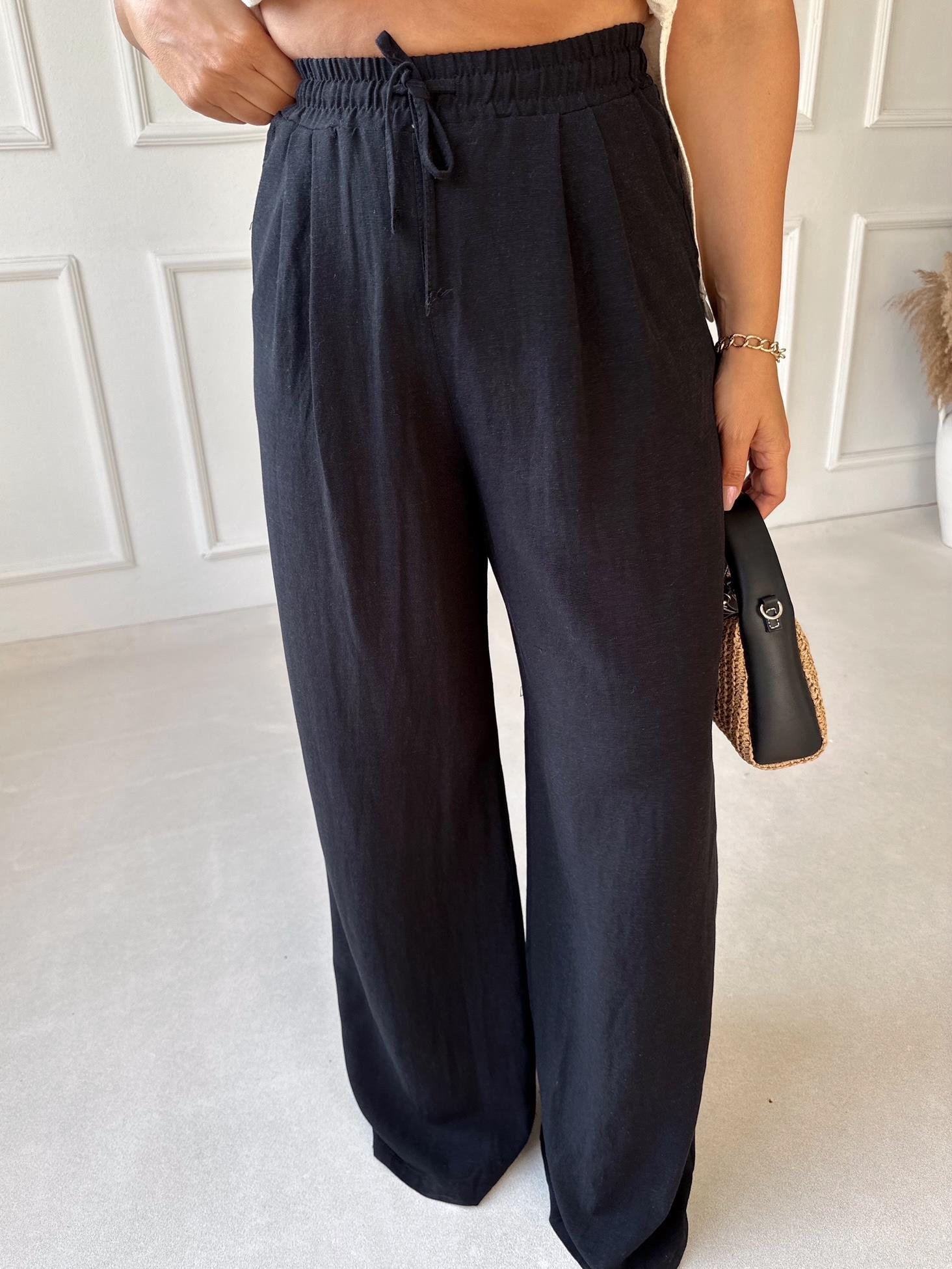 Premium Kalite Çift Pileli Keten Pantolon