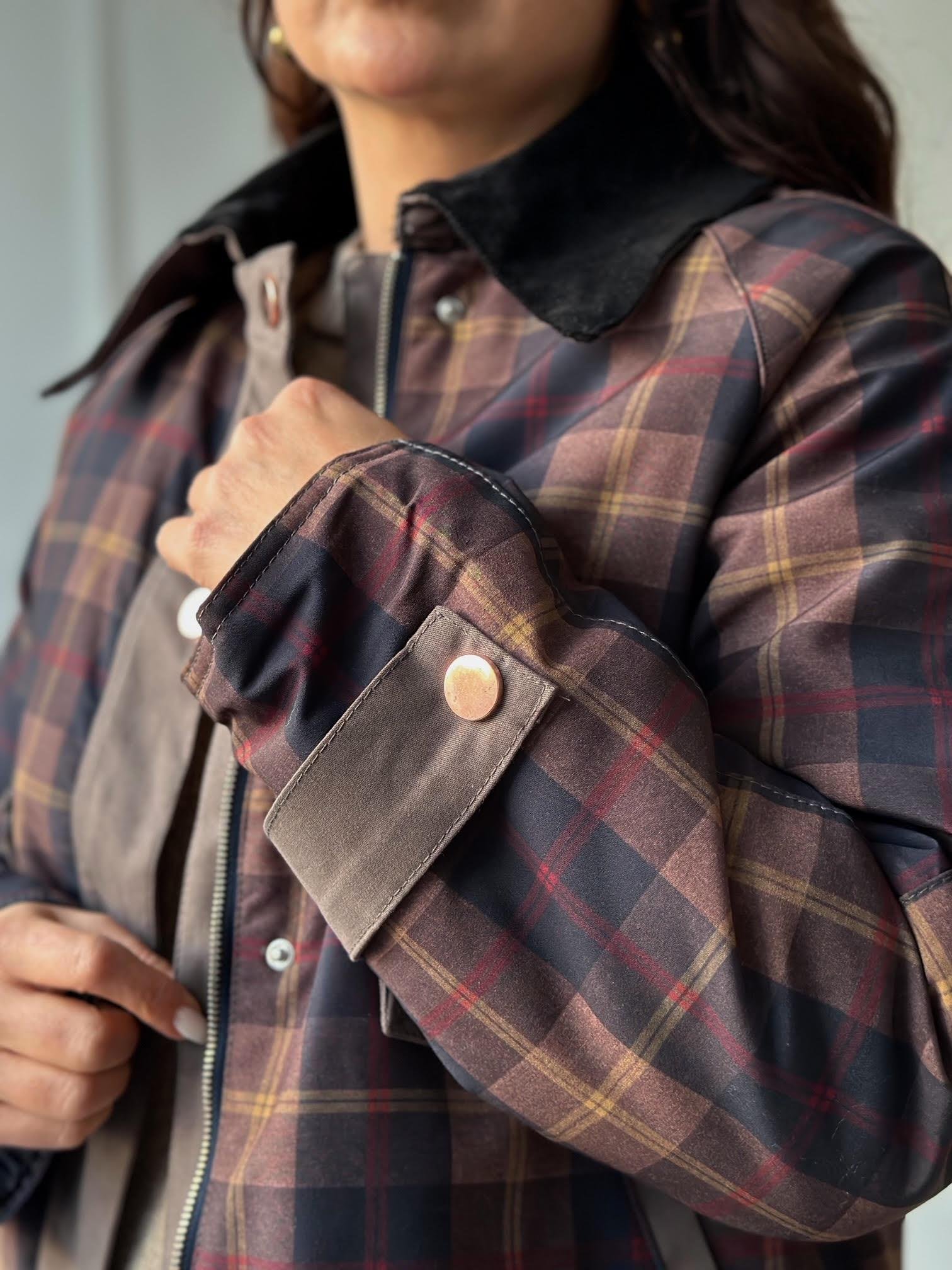 Premium Kalite Kareli Mont