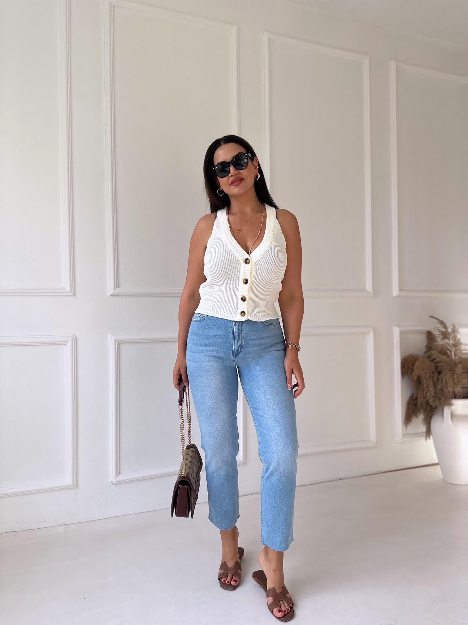 Premium Kalite Orjinal Marka Orta Mavi Yıkama Boy Fit Jean