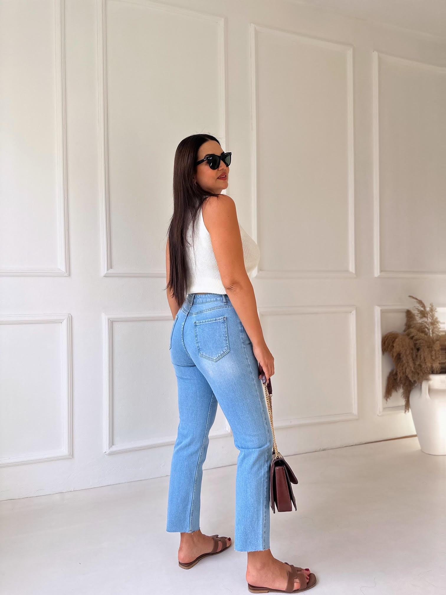 Premium Kalite Orjinal Marka Orta Mavi Yıkama Boy Fit Jean