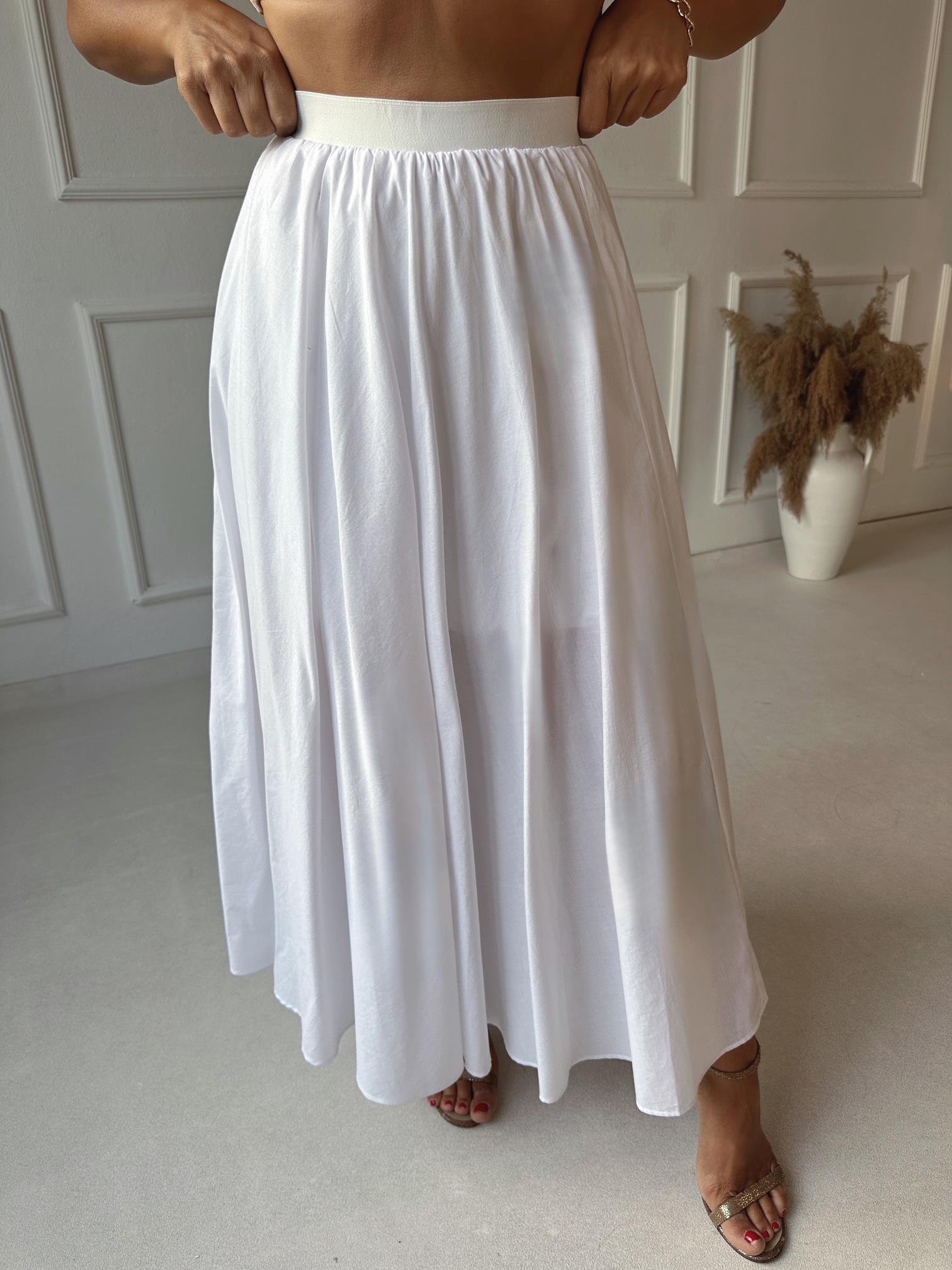 Premium Kalite Pamuklu Midi Etek