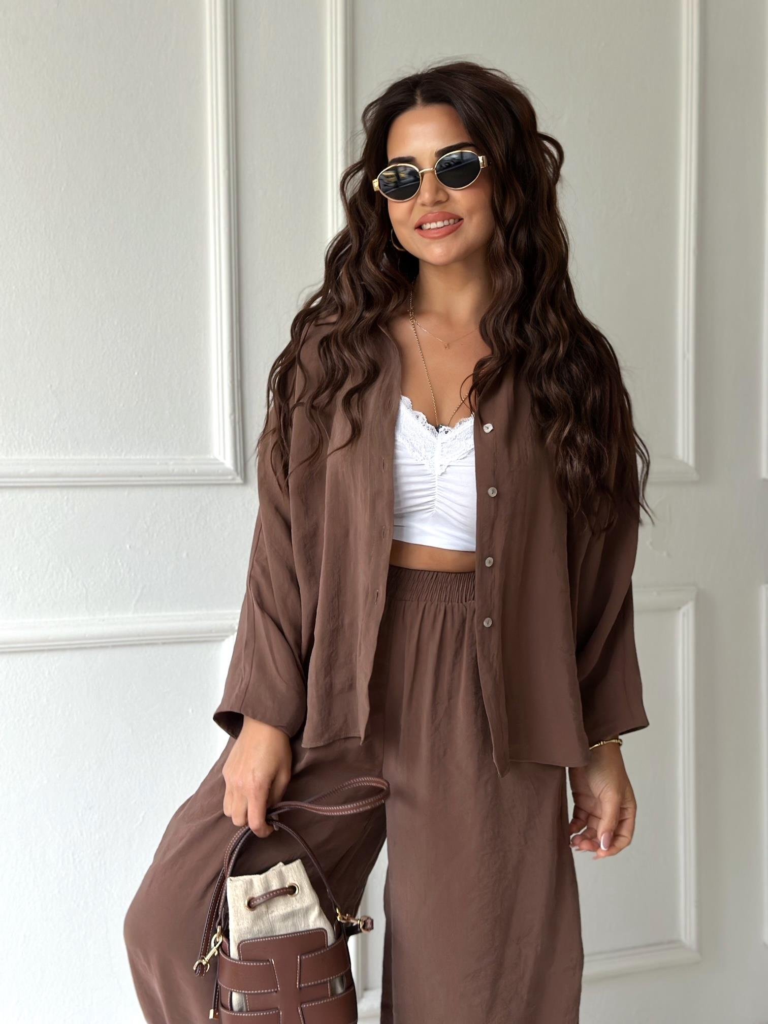 Premium Seri Siena Tensel Takım - Kahve