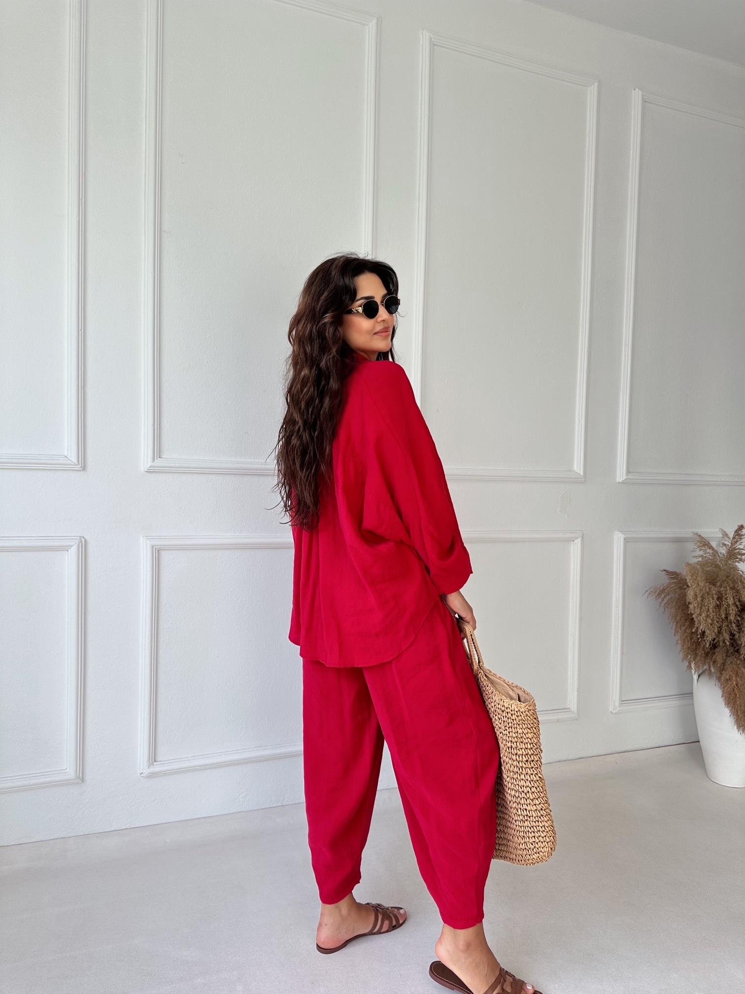 Premium Seri Siena Tensel Takım - Kırmızı