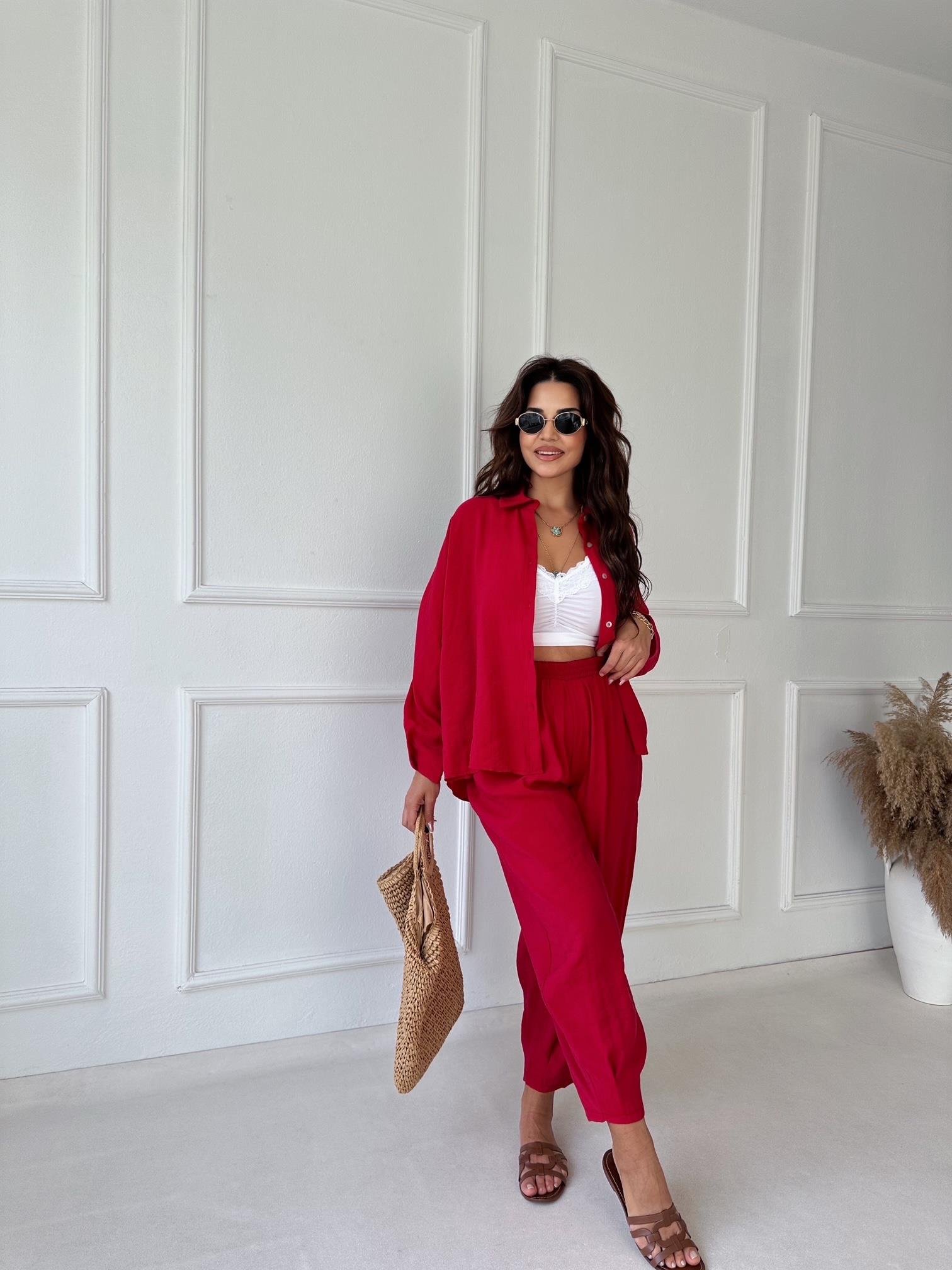 Premium Seri Siena Tensel Takım - Kırmızı