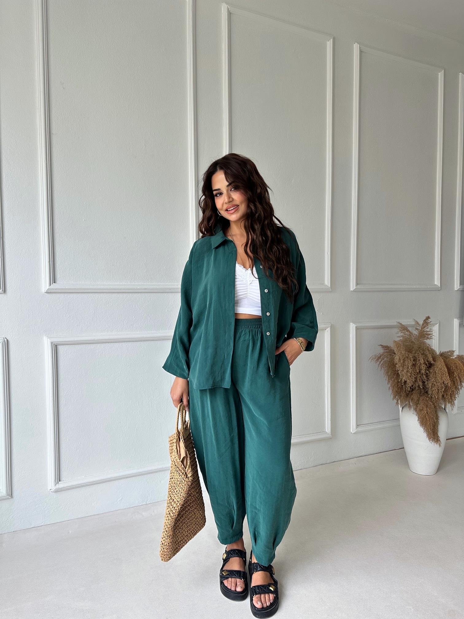 Premium Seri Siena Tensel Takım - Zümrüt Yeşil