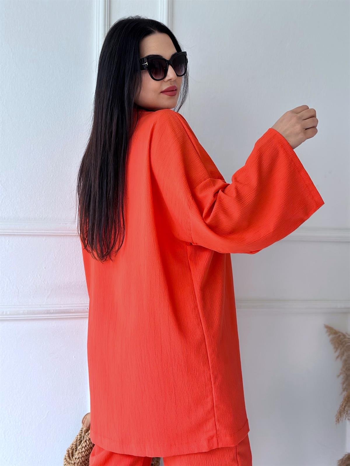 Turuncu Kimono Takım