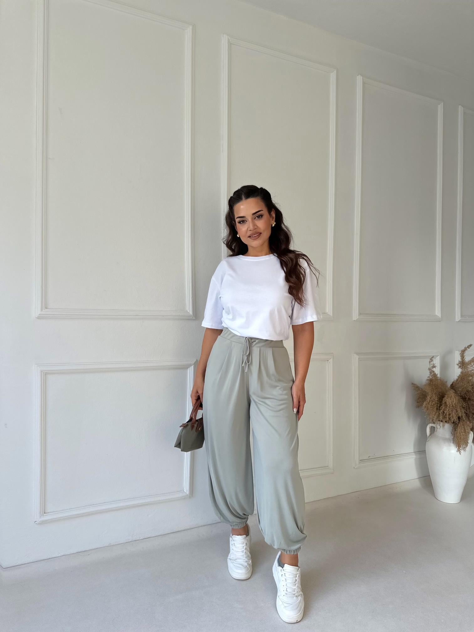 Urban Comfort Şalvar Pantolon - Çağla Yeşili