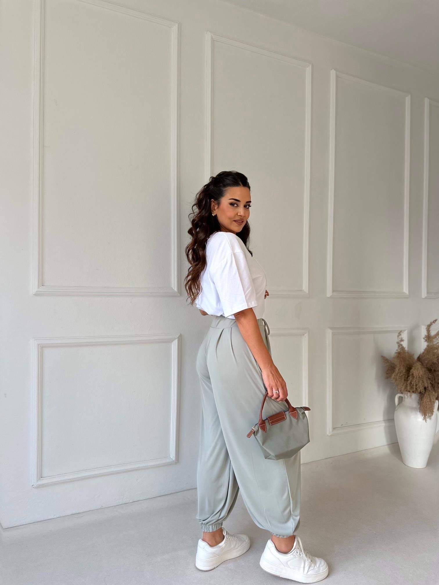 Urban Comfort Şalvar Pantolon - Çağla Yeşili