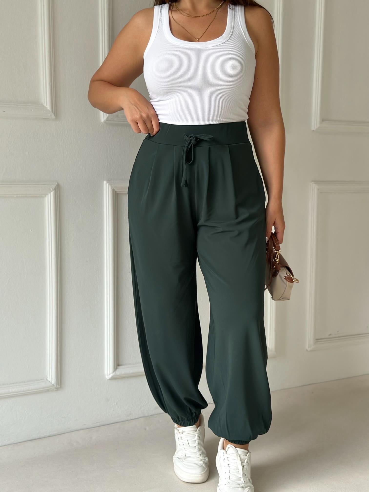 Urban Comfort Şalvar Pantolon - Zümrüt Yeşili