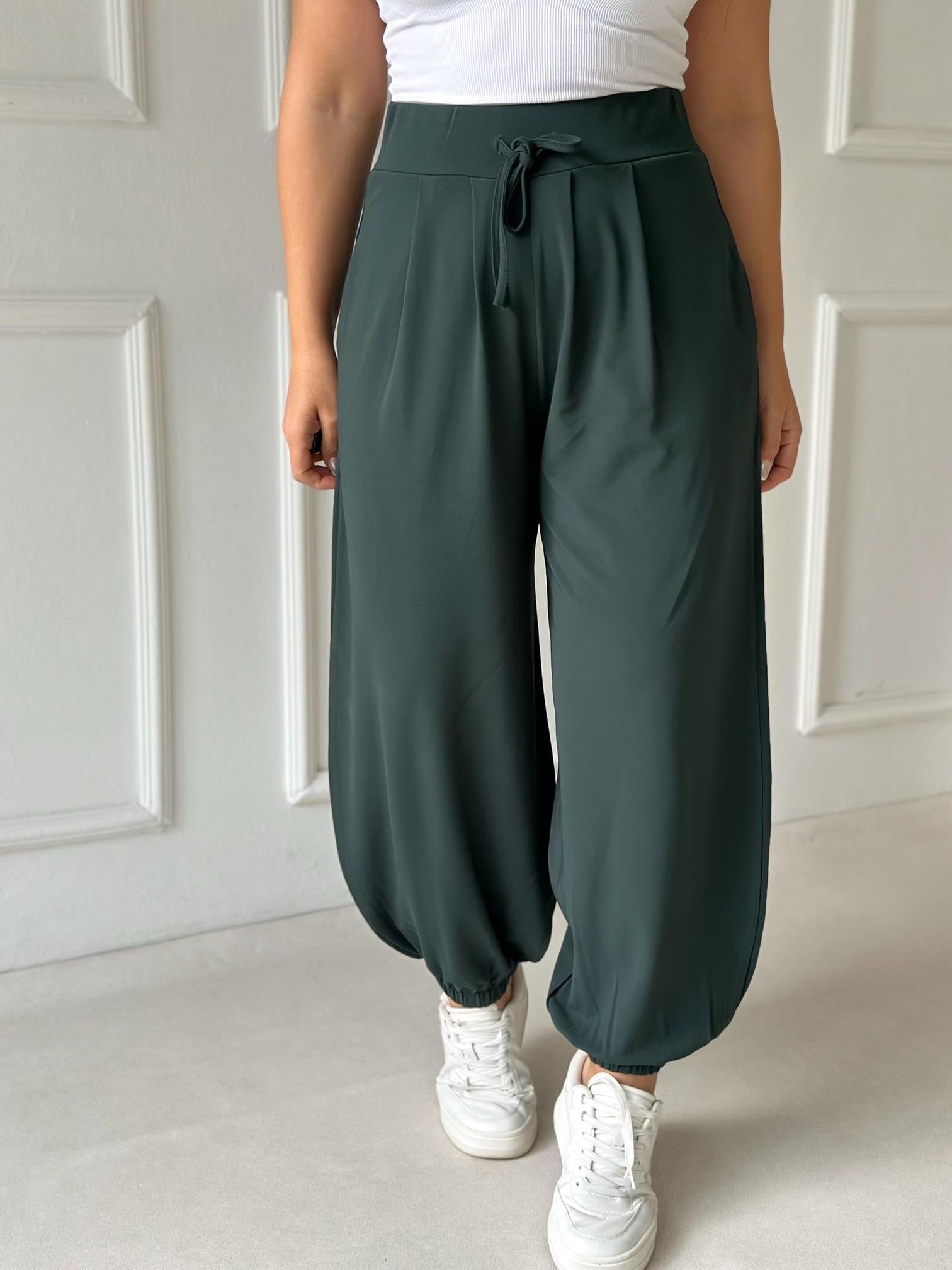 Urban Comfort Şalvar Pantolon - Zümrüt Yeşili