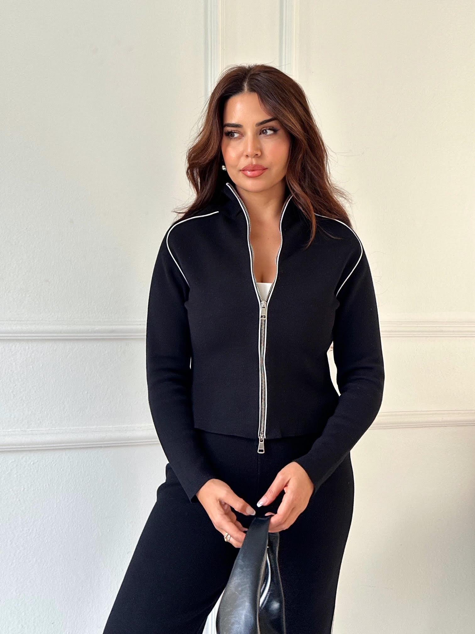 Yumuşacık Premium Triko Eşofman Takım - Siyah