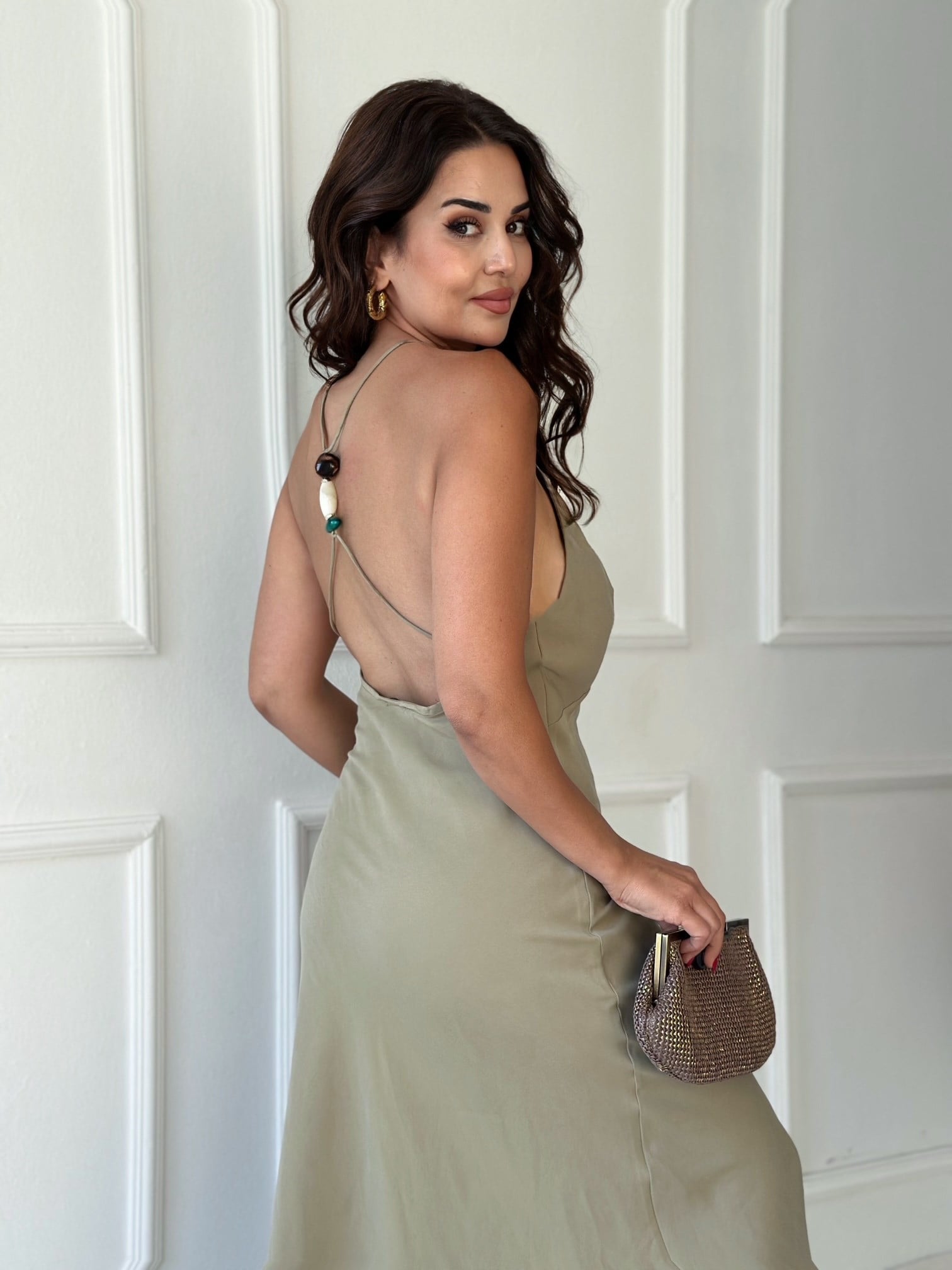 Zara Model Tensel Maxi Elbise -Çağla Yeşili