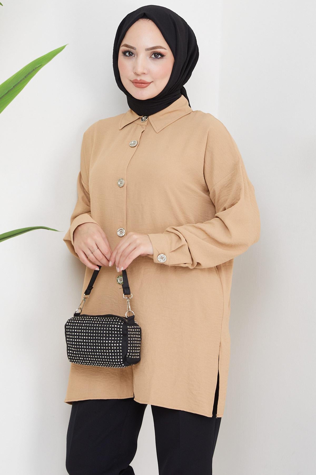 Aerobin Oversize Tunik Vizon HM2324