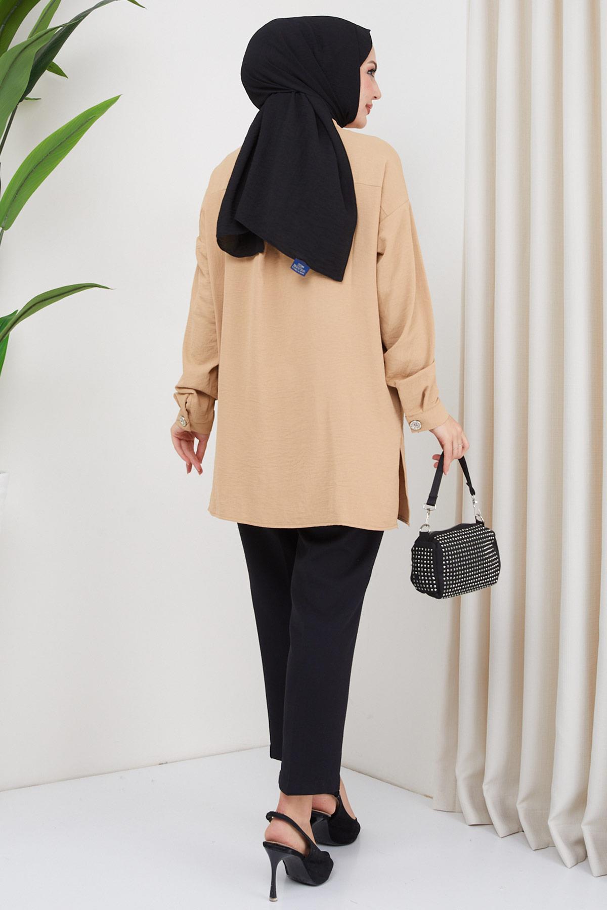 Aerobin Oversize Tunik Vizon HM2324