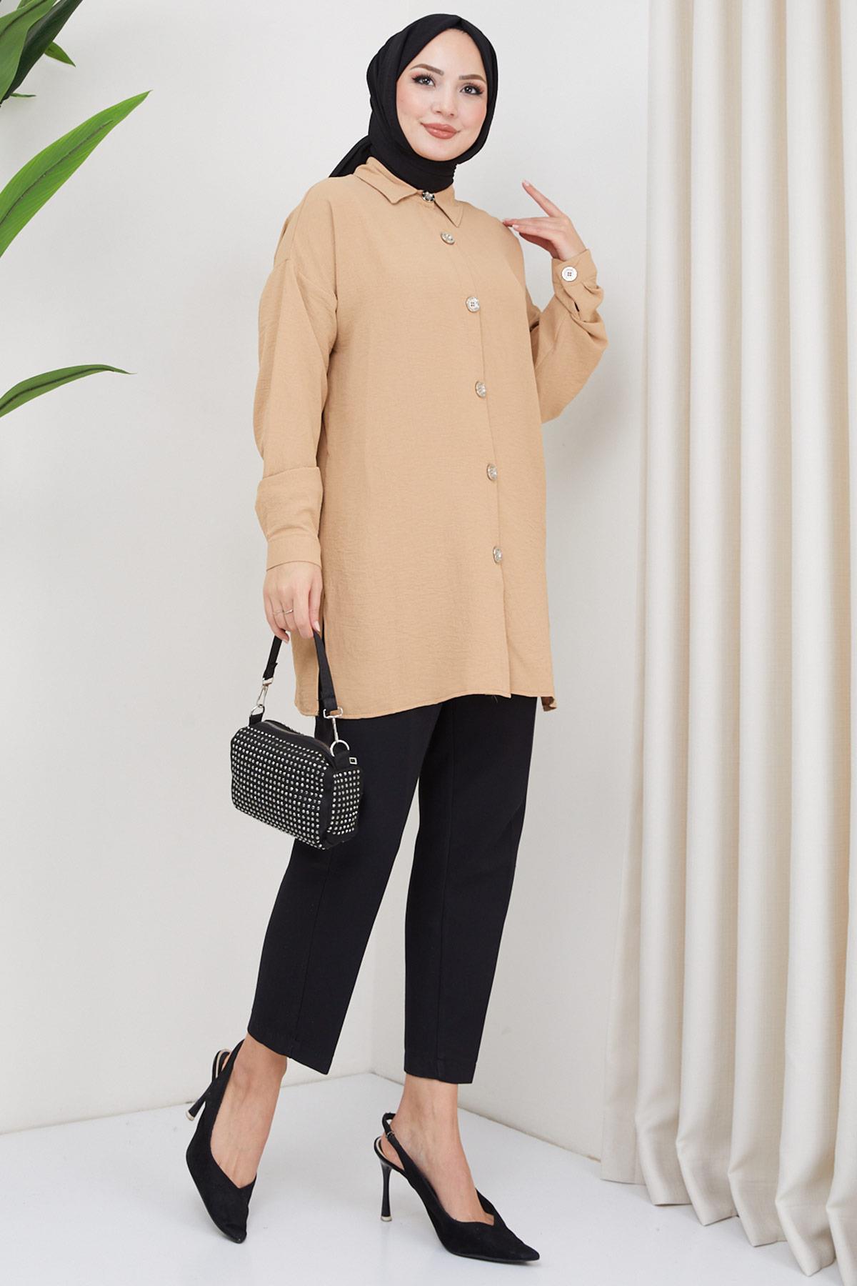 Aerobin Oversize Tunik Vizon HM2324