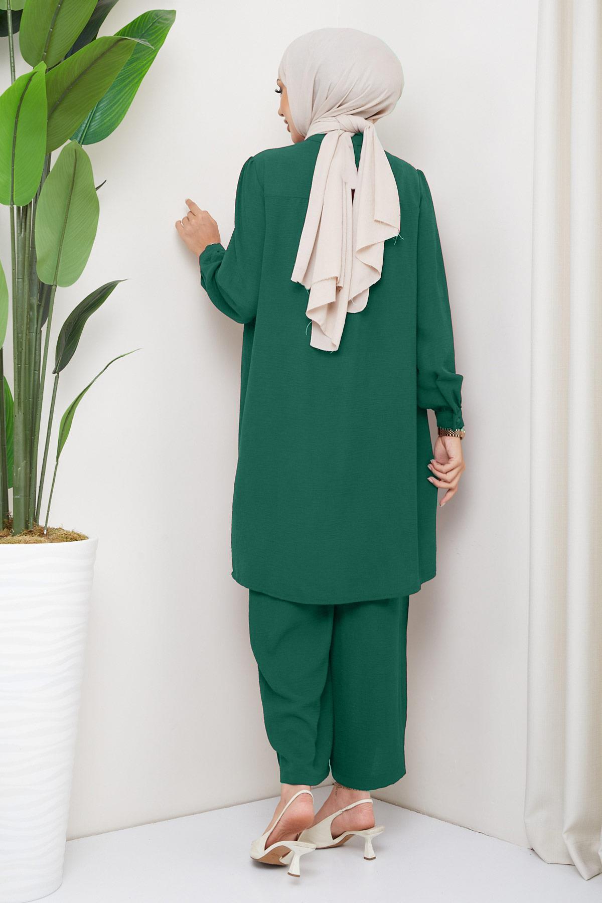 Aerobin Tunik Pantolon İkili Takım Zümrüt HM2155