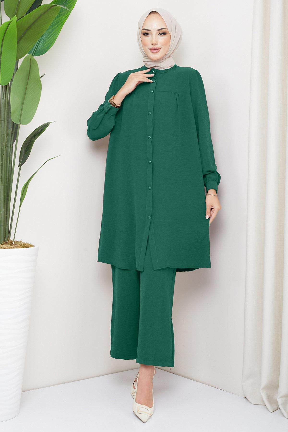 Aerobin Tunik Pantolon İkili Takım Zümrüt HM2155