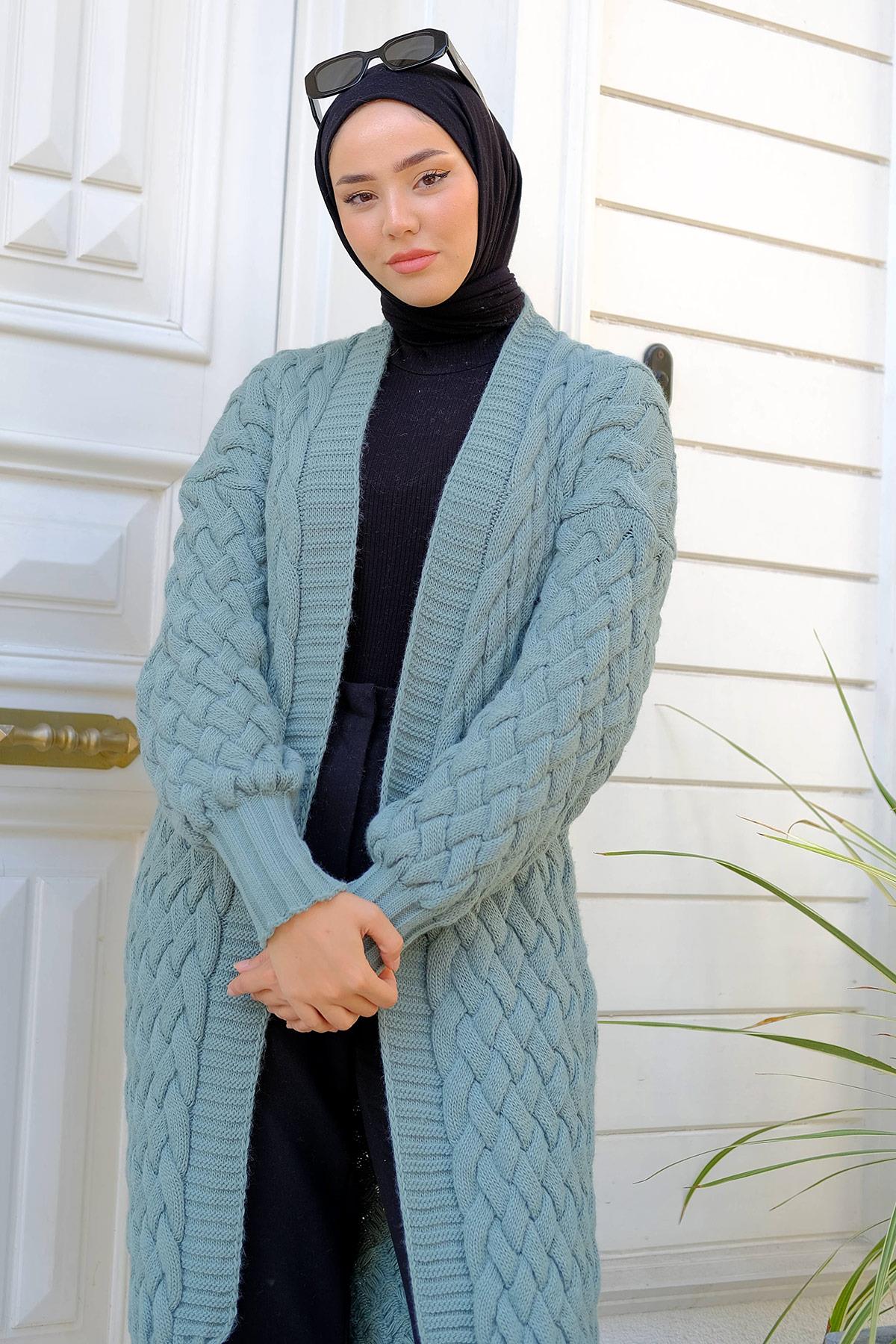 Araboy Triko Hırka Mint HM2227