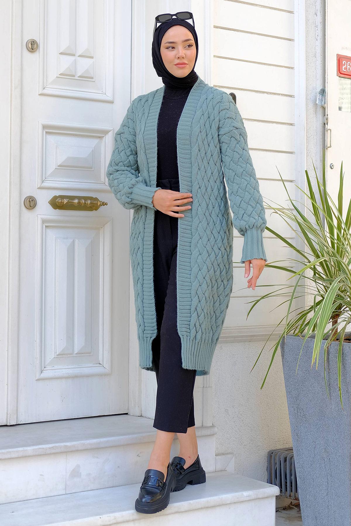 Araboy Triko Hırka Mint HM2227