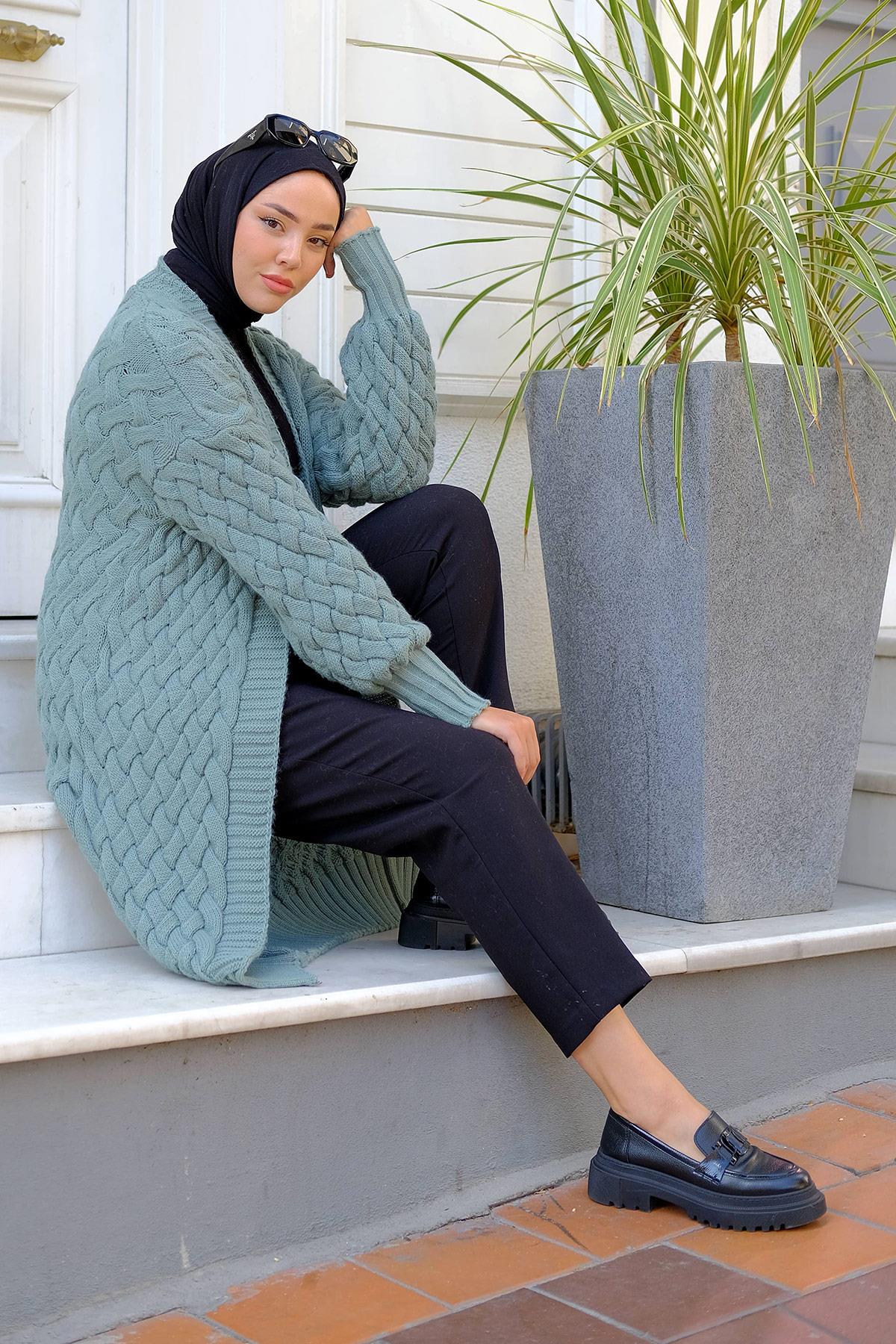 Araboy Triko Hırka Mint HM2227