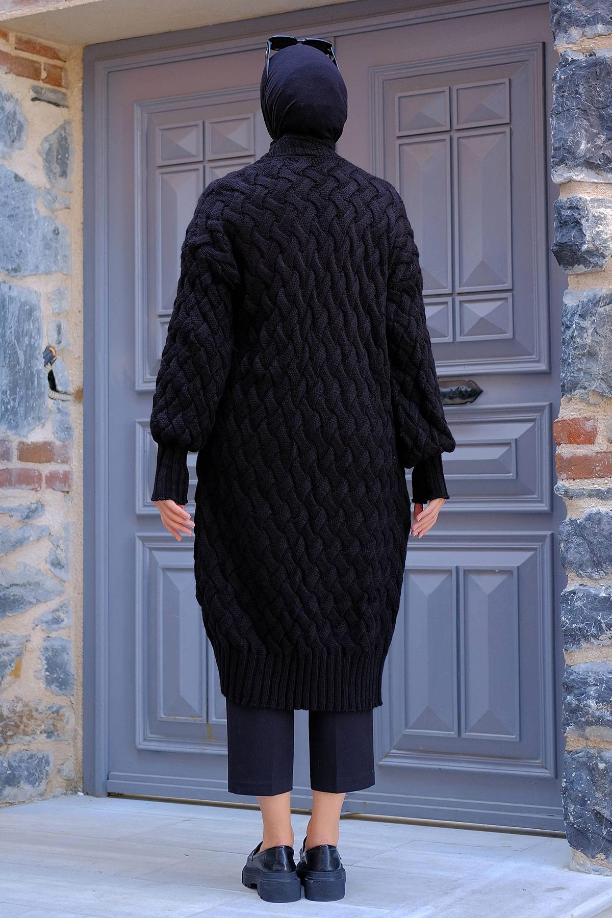 Araboy Triko Hırka Siyah HM2227