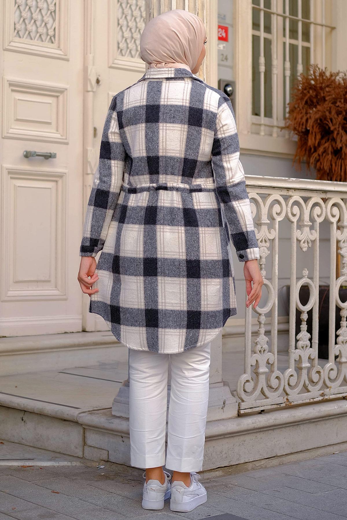 Bağcıklı Oduncu Gömlek Siyah HM2263
