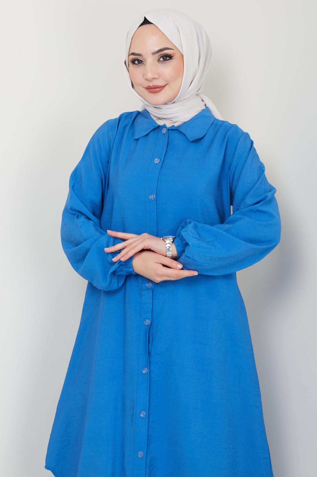 Beyza Tunik Pantolon İkili Takım İndigo HM2385