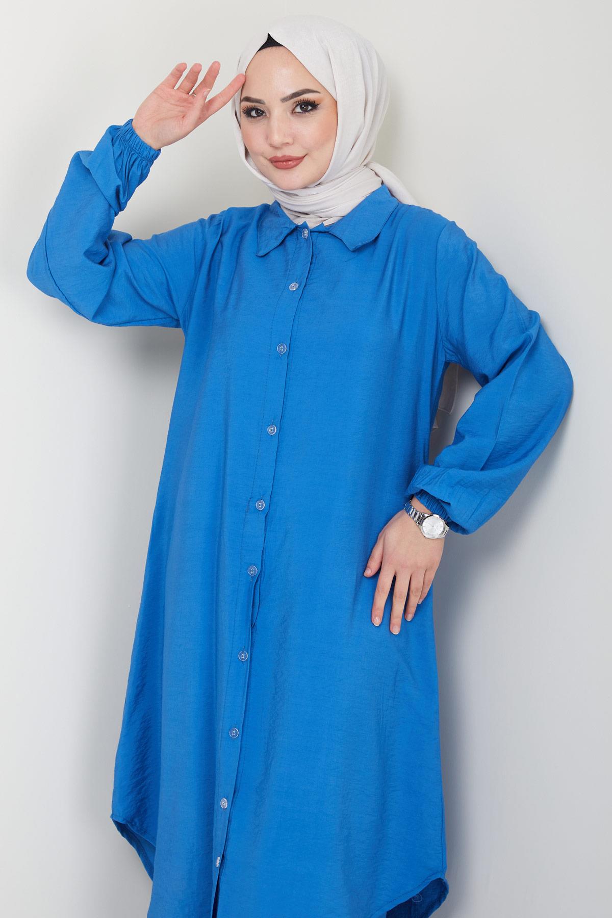 Beyza Tunik Pantolon İkili Takım İndigo HM2385