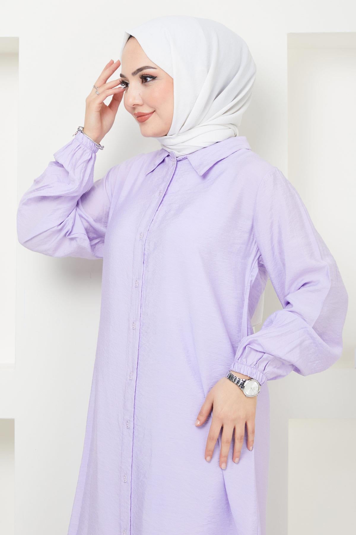 Beyza Tunik Pantolon İkili Takım Lila HM2385