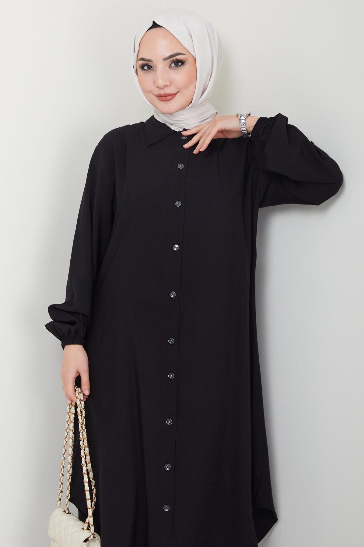Beyza Tunik Pantolon İkili Takım Siyah HM2385