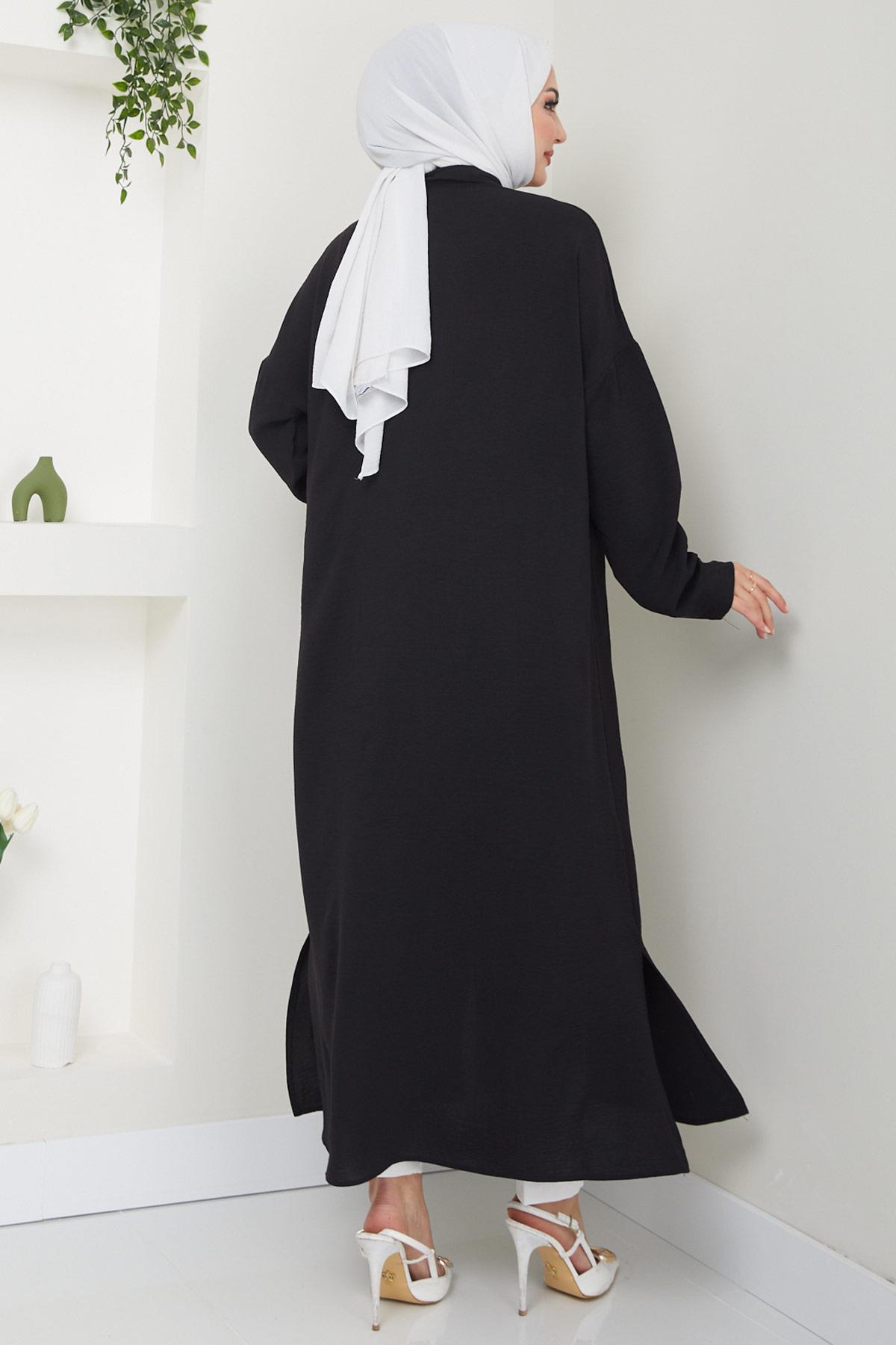 Çıt Çıtlı Ayrobin Kap Siyah HM2446