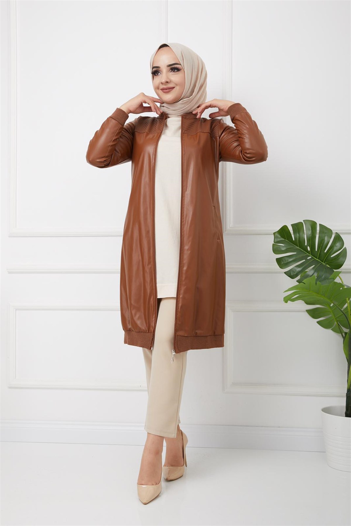 Deri Ribanalı Mont Camel