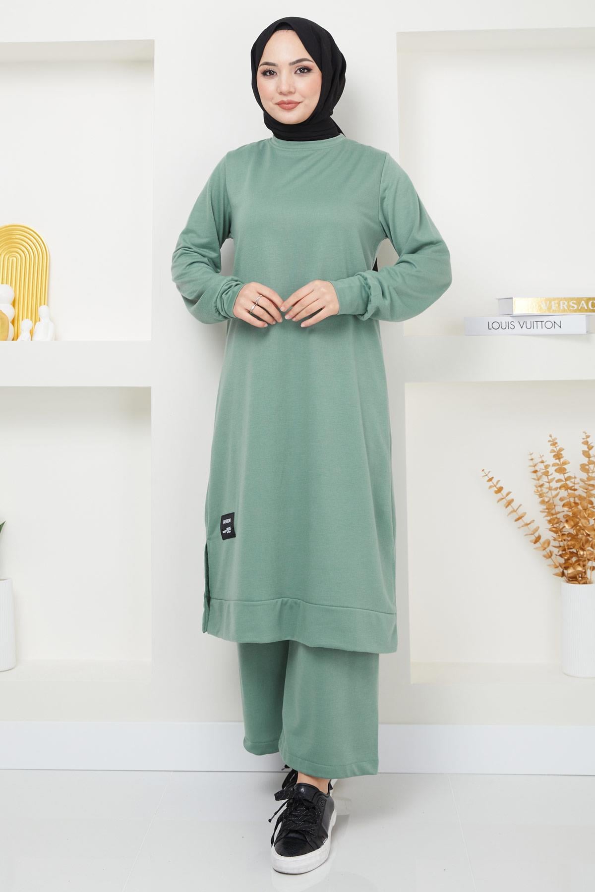Feray Tesettür Eşofman Takımı Mint HM2384