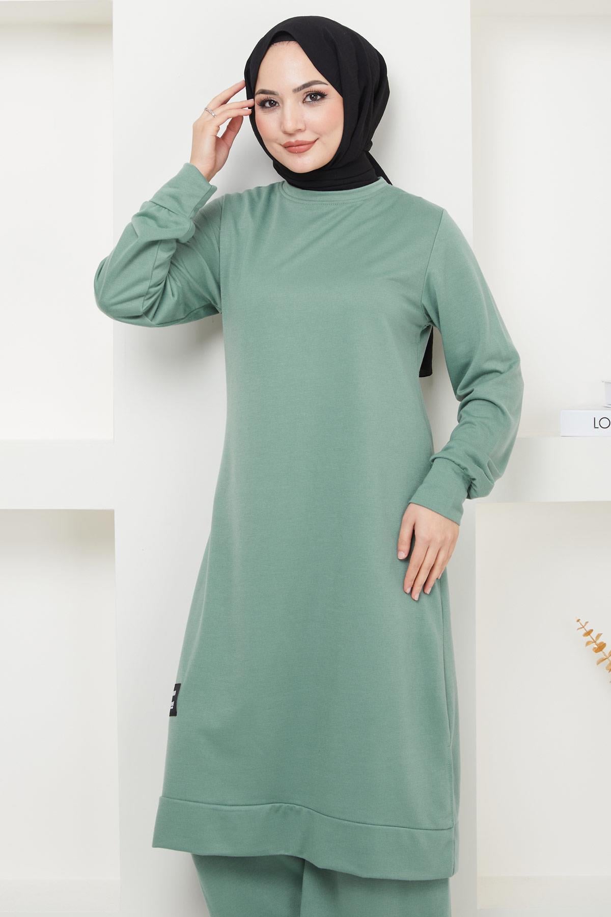 Feray Tesettür Eşofman Takımı Mint HM2384