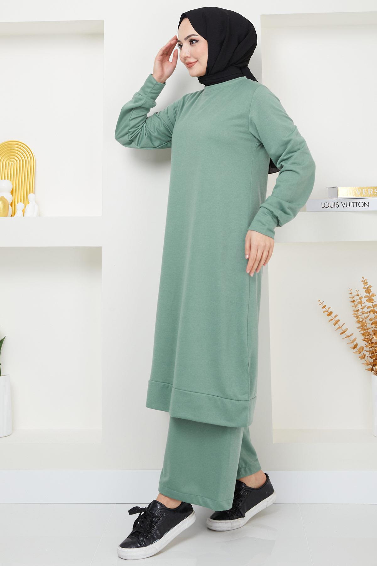 Feray Tesettür Eşofman Takımı Mint HM2384