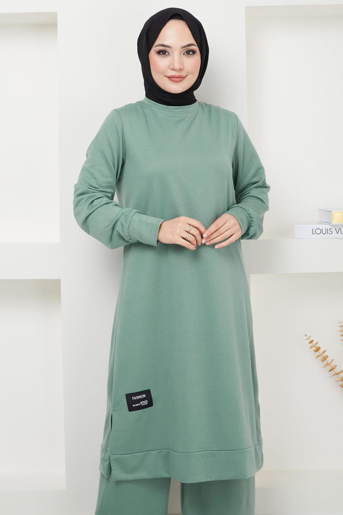 Feray Tesettür Eşofman Takımı Mint HM2384