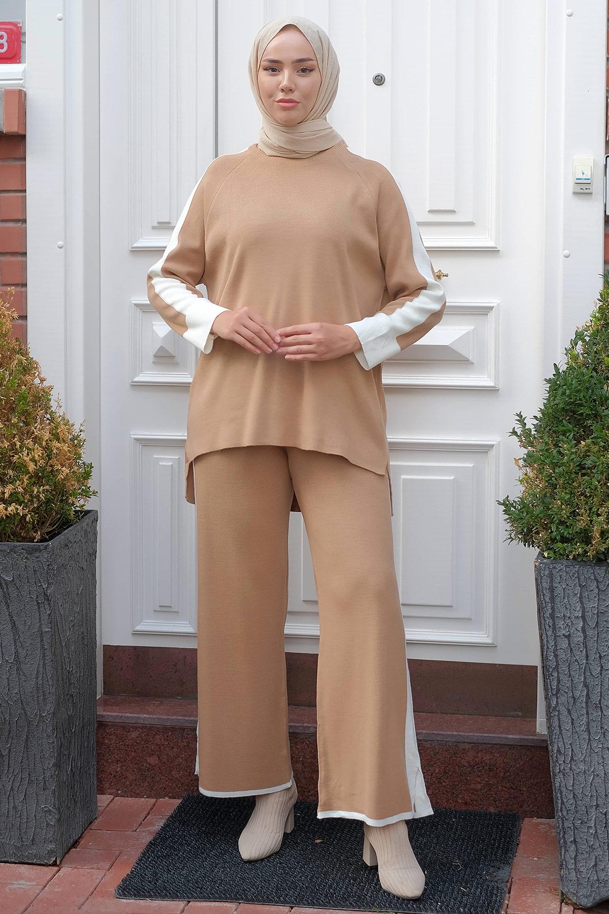 Garnili Triko Takım Camel HM2236