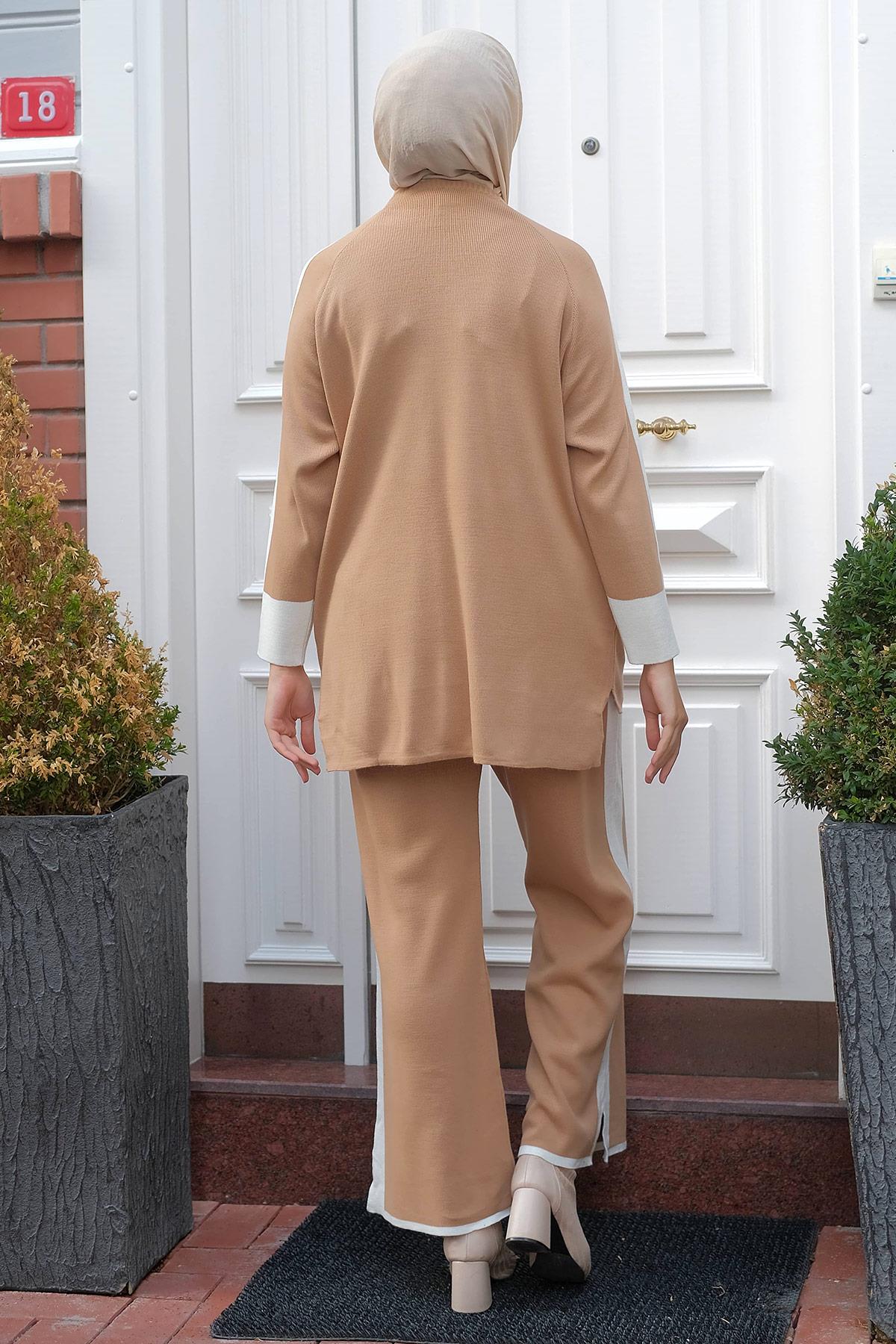 Garnili Triko Takım Camel HM2236