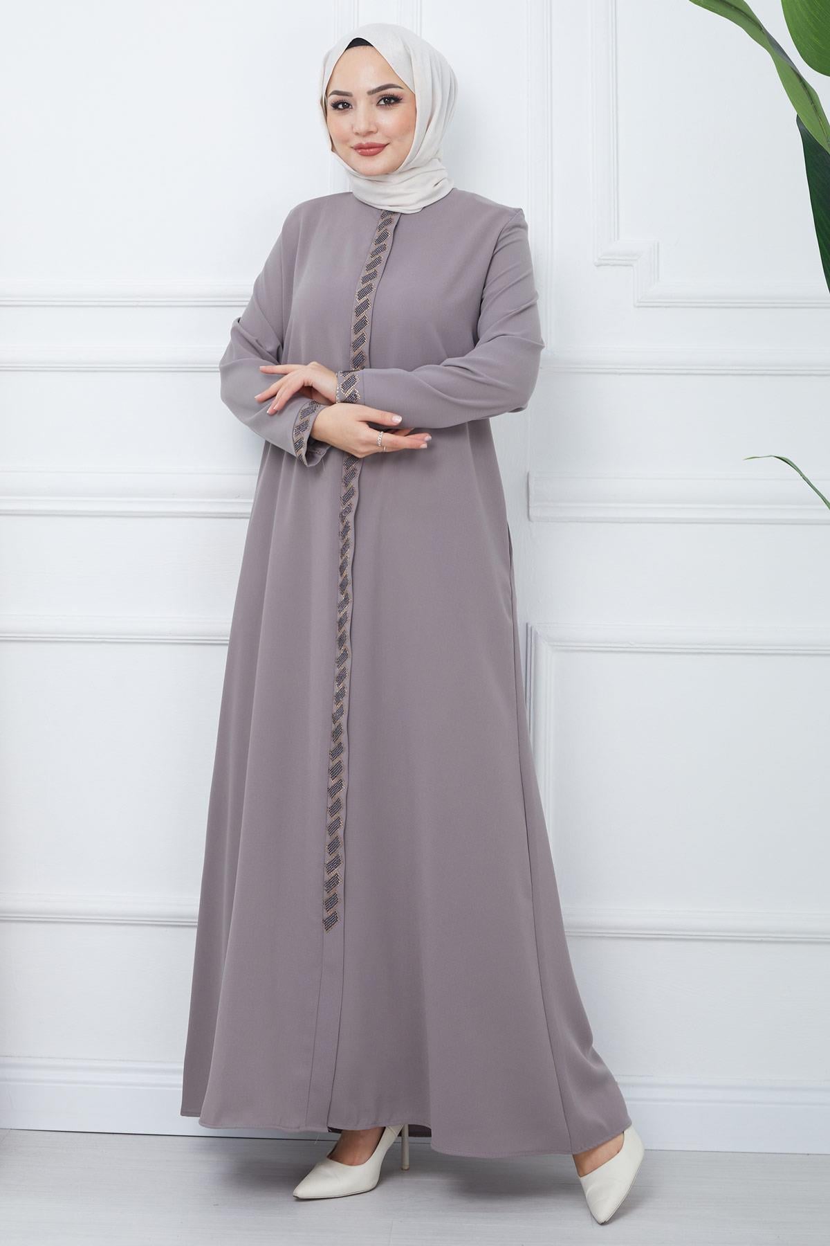 Gizem Taşlı Ferace Vizon HM2358