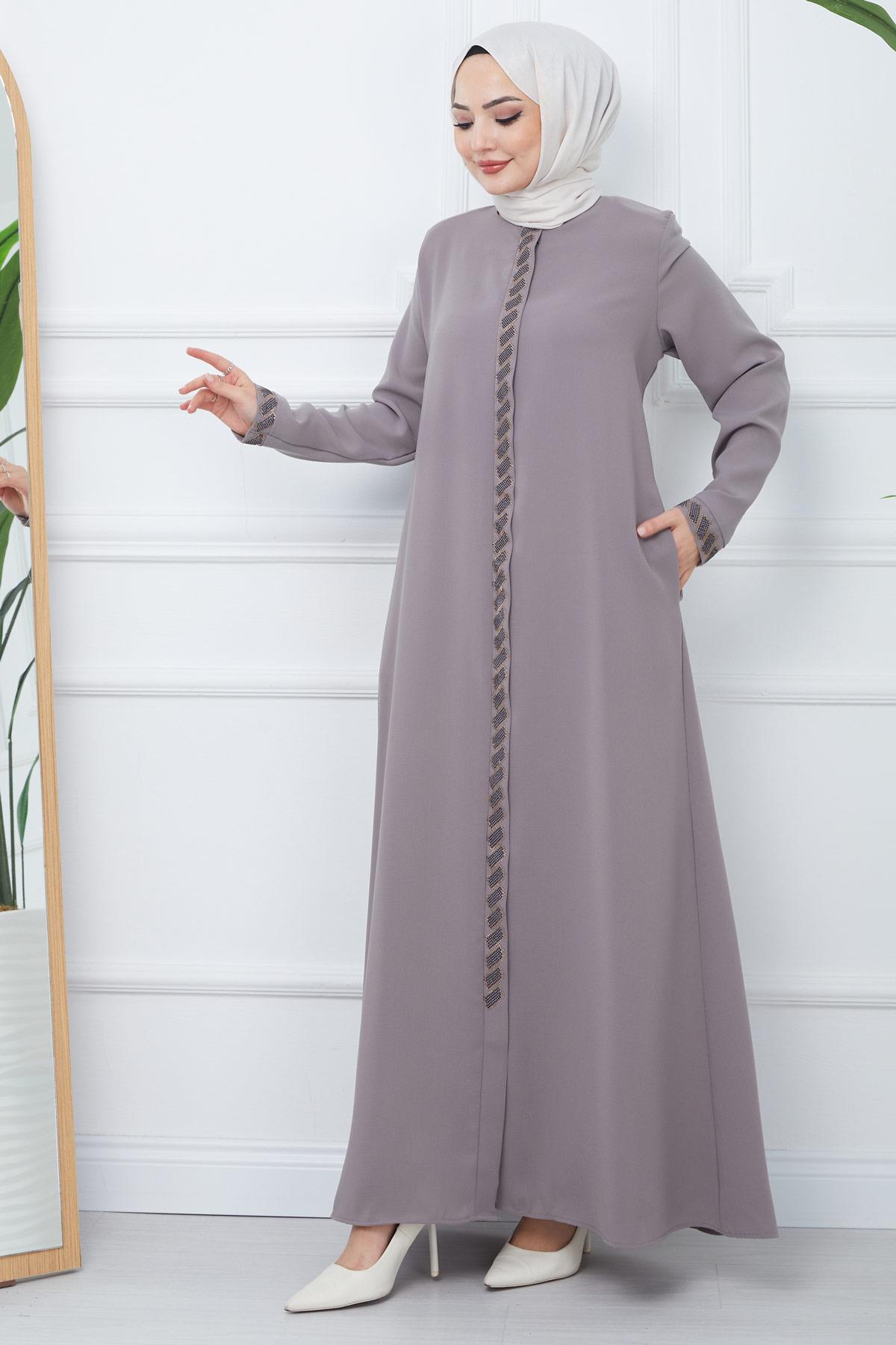 Gizem Taşlı Ferace Vizon HM2358