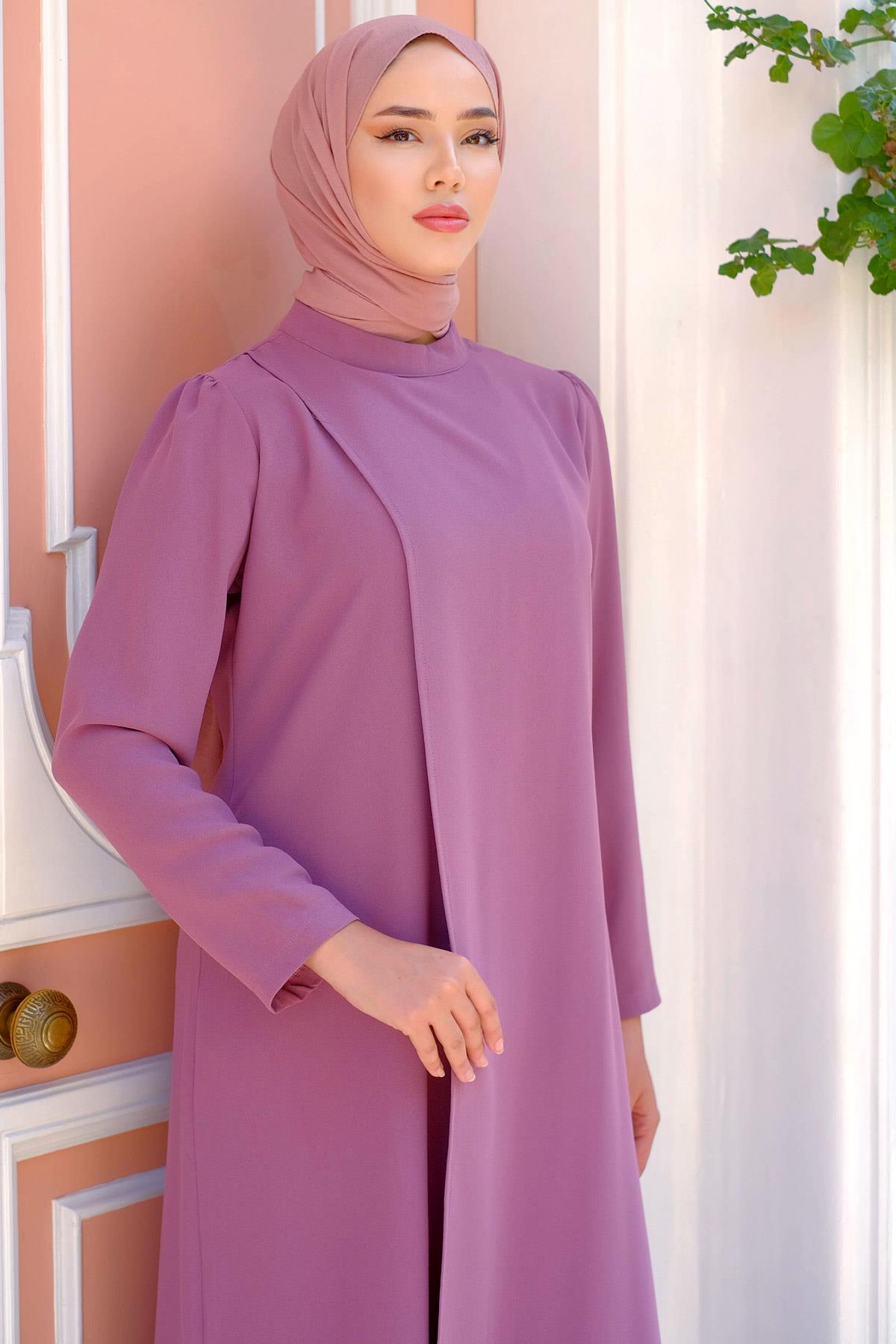 İkili Krep Takım Gül Kurusu HM2221