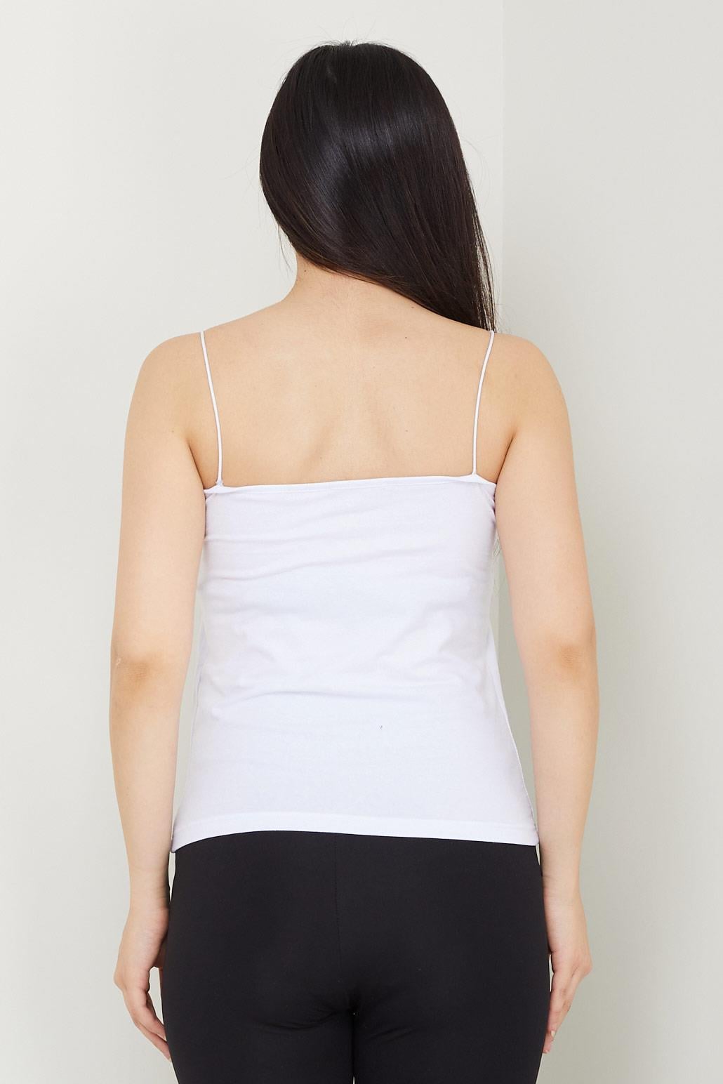 İp Askılı Crop Beyaz HM2462